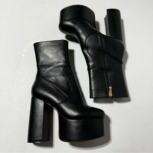 Y2K LAMODA Platform Ankle Boots Goth Grunge Indie Sleaze Chunky
